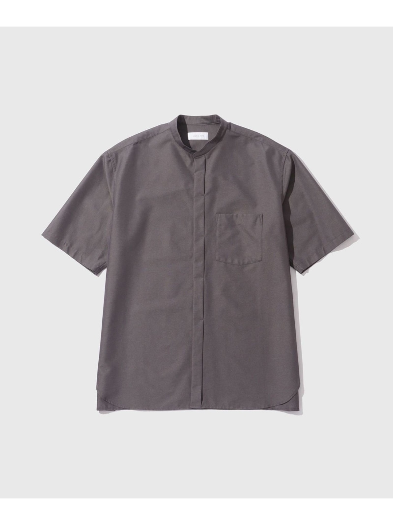 【SALE／30%OFF】【ACT/行ない】LIGHT ダンス楽隊色つや ハーフスリーブシャツ ADAM ET ROPE\u0027 HOMME アダムエロペ トップス プルオーバー・トップ 薄墨色 黒いこと【RBA_E】【貨物輸送無料】[ Fashion]