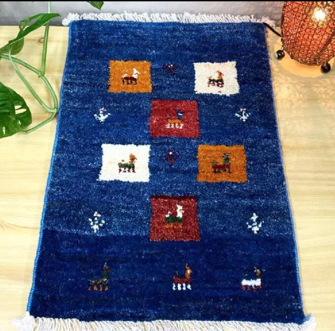 楽天市場】ギャッベ 手織り ウール ギャッベの本場 イラン シラーズ産