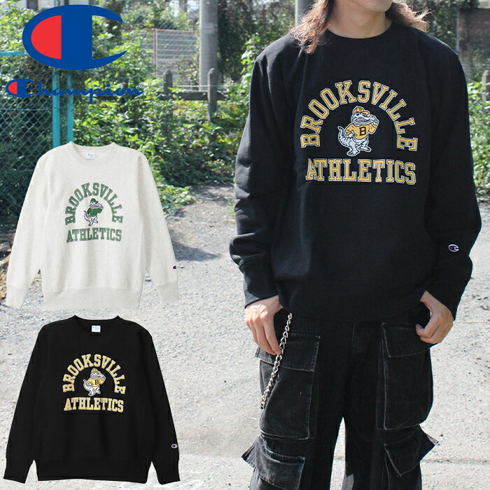 【SALE/20%OFF】Champion チャンピオン C3-C027 REVERSE WEAVE CREW NECK SWEAT SHIRT リバースウィーブ クルーネック スウェット シャツ 裏起毛 プリント ヴィンテージ レトロ クラシック 長袖 カジュアル ストリート メンズ レディース ユニセックス 国内正規 2025AW