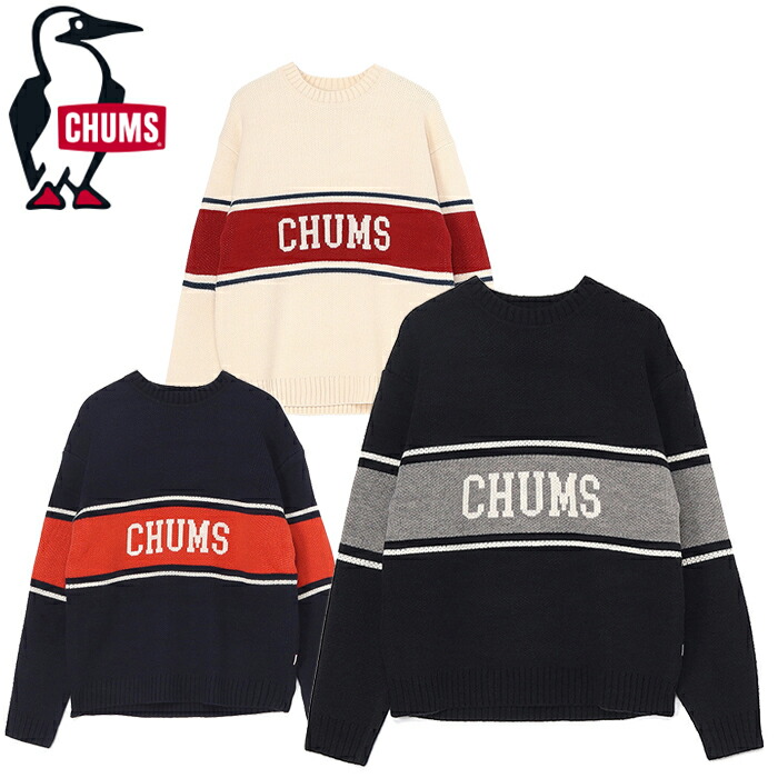 【SALE/20%OFF】CHUMS チャムス CH02-1219 CHUMS COLLEGE KNIT CREW TOP チャムス 分科大学 編み物 労働者の一団 とっ始め プルオーバー 労働者の一団のど首 長袖 トップス 差し上げ物 差し上げ物 アウトドア 難民キャンプ メンズ レディース ユニ一発やる 3色つや 国内定め事
