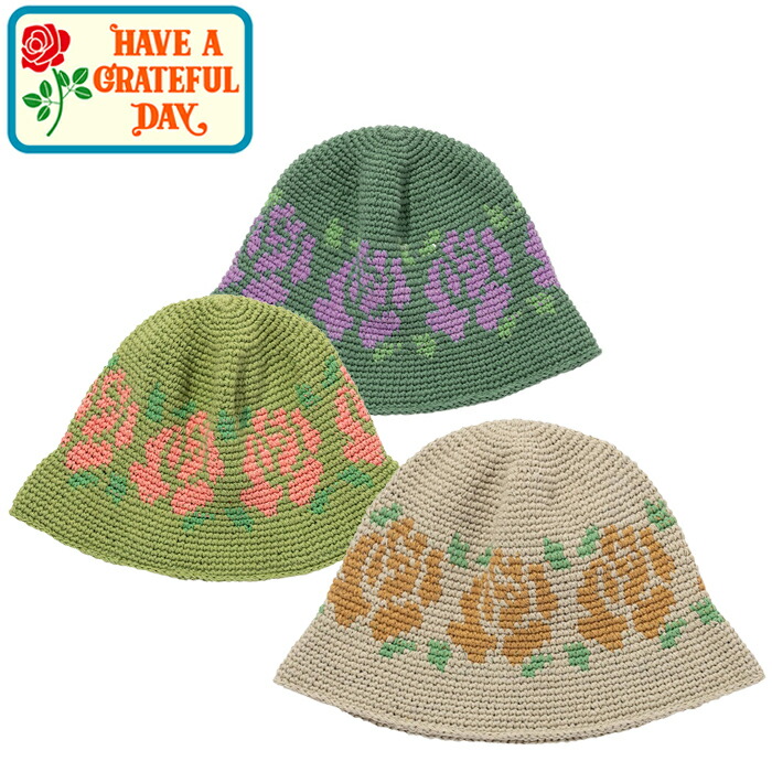 楽天市場】HAVE A GRATEFUL DAY ハブ ア グレイトフル デイ GDG0294CR10 BEADS CROCHET HAT ビーズ クロシェット  ハット ニット バケハ バケットハット 帽子 花柄 刺繡 ナチュラル ストリート アウトドア メンズ レディース ユニセックス 3カラー 2024SS  : JAIPUR