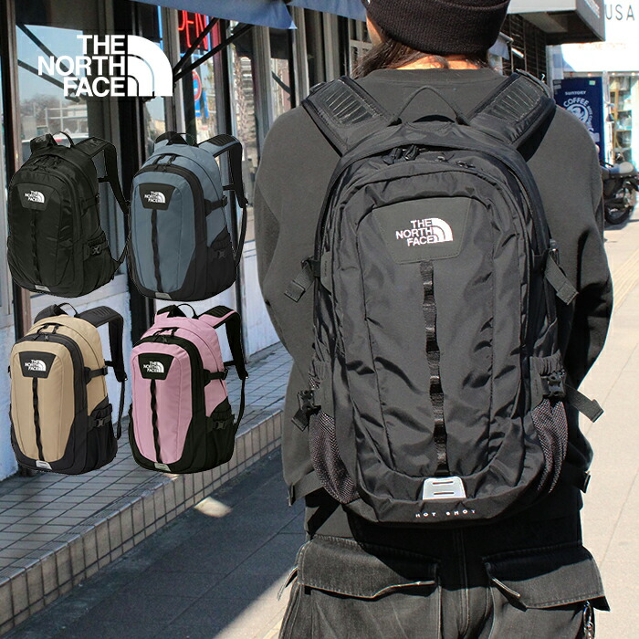 THE NORTH FACE ザ・ノース・フェイス NM72302 HOT SHOT 27L 熱っぽい打つこと 27リッター うしろ側容器に並べる デイパック 背嚢 マイコン マイコン納める 通い 通学 山登り 旅する 撥水 鞄 アウトドア 運動競技 難民キャンプ メンズ レディース 4色合い 国内定まり 2026SS