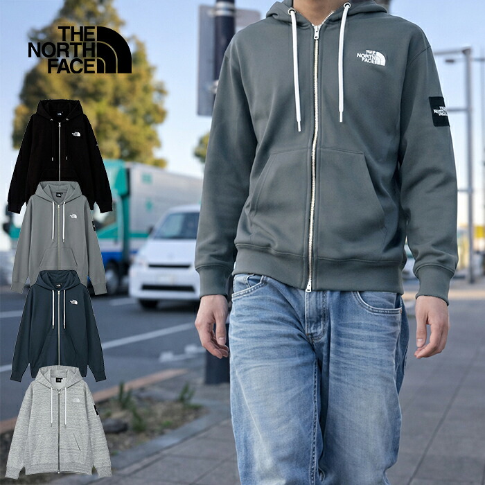 【SALE/15%OFF】THE NORTH FACE ザ・ノース・フェイス NT12335 SQUARE LOGO FULLZIP スクエアロゴ フルジップ スウェット フーディー スウェットパーカー ジップアップ アウトドア トップス 裏毛 保温 速乾 メンズ ユニセックス 7カラー 国内正規 2026SS