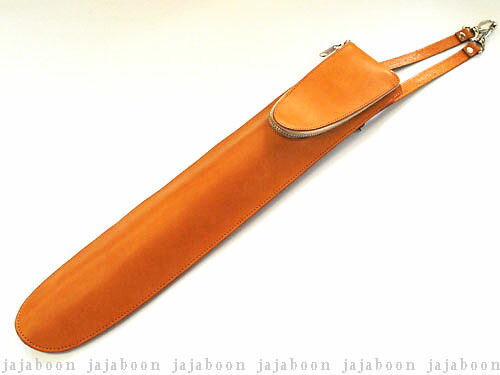 JAJABOON ドラムスティックケース　スリム　キャメル （チューニングキーポケット付）本革（レザー）製【smtb-m】｜レザーアクセサリーJAJABOON