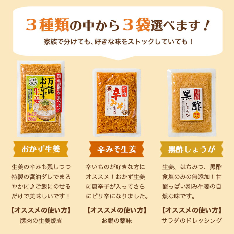 万能おかず生姜しょうが醤油漬け国産130g×3袋きざみしょうがふりかけしょうが送料無料グルメ食品刻みしょうが粉末ではないぶっかけおかずしょうがお茶漬けショウガ漬物ポイント消化ご飯のお供食品メール便