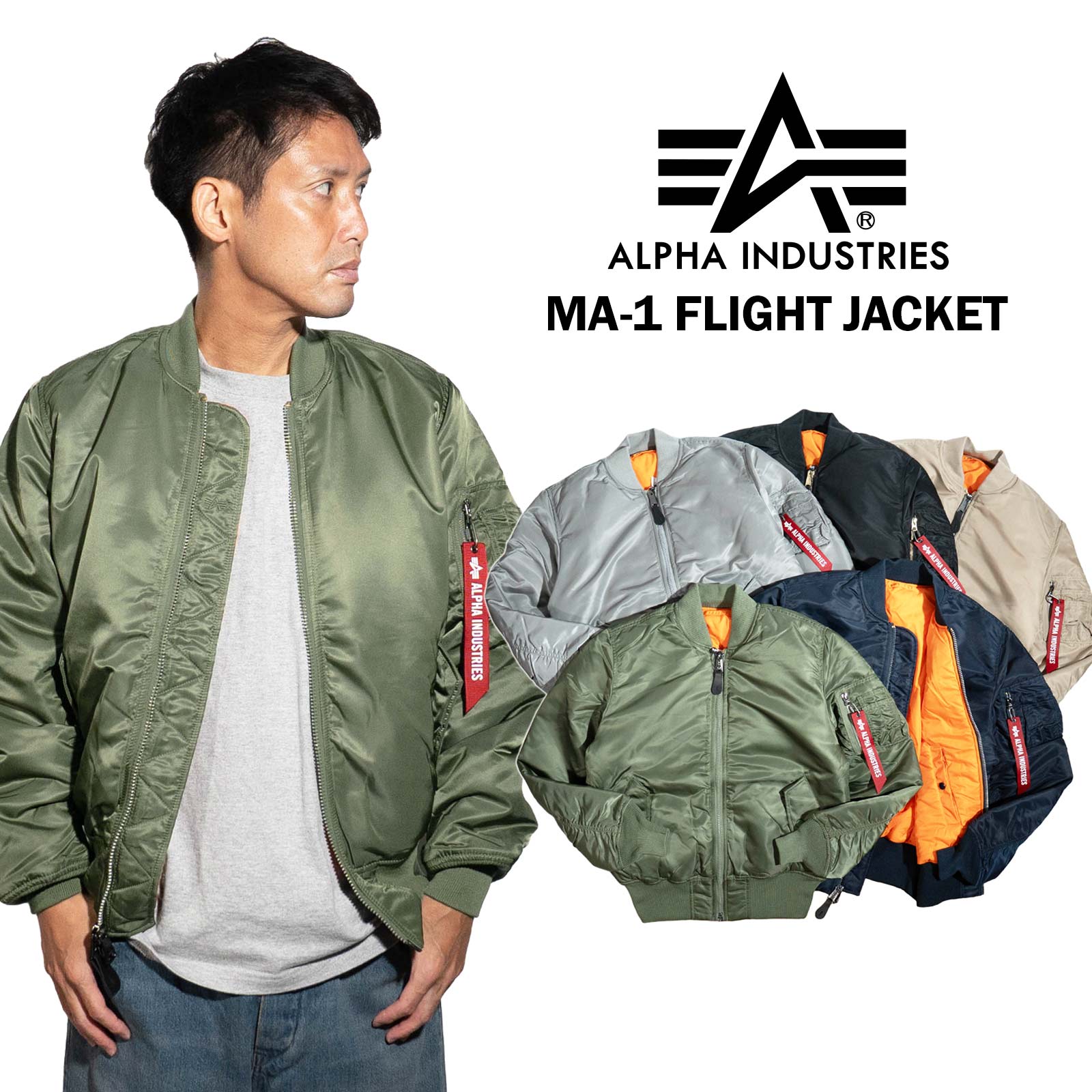 ALPHA アルファ MA-1 80s IDEALジッパー ヴィンテージ USA ALPHA アルファ MA-1 80s IDEALジッパー ヴィンテージ USA 楽天