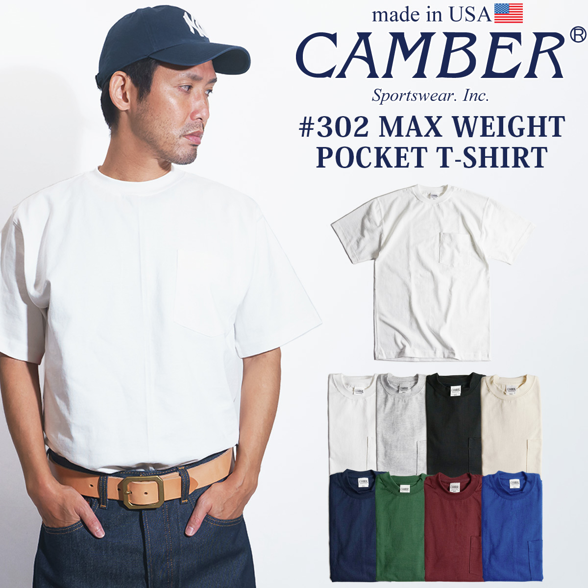 camber t シャツ 302