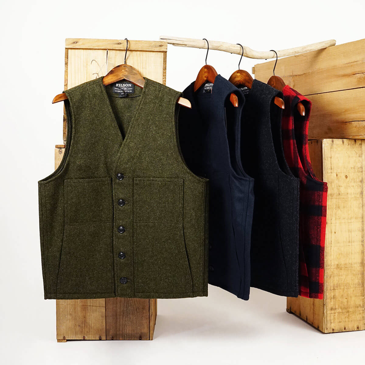 フィルソン FILSON マッキーノ ウール ベスト メンズ アメリカ製 早い者勝ち MACKINAW WOOL VEST MADE IN