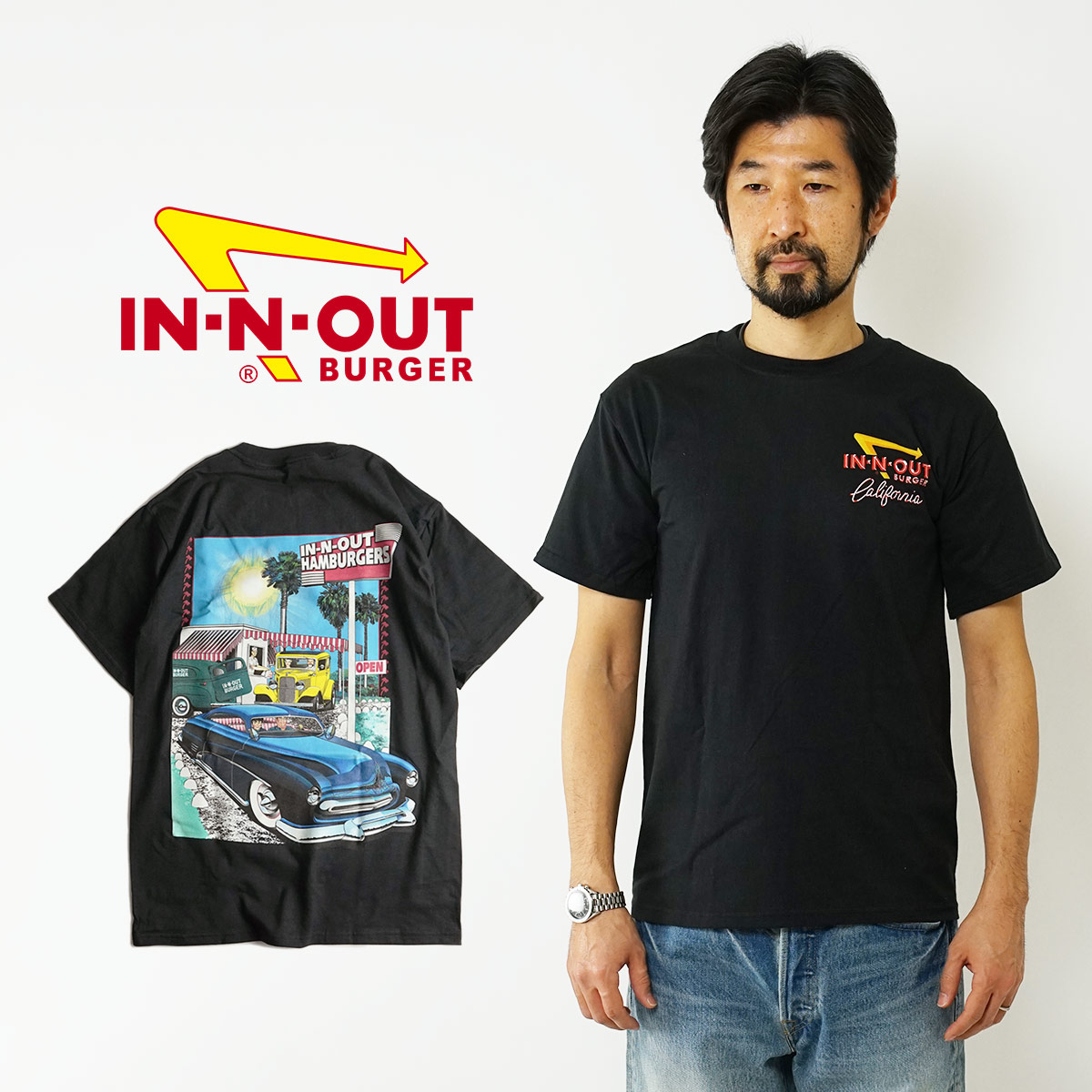 楽天市場】【クーポン配布中】インアンドアウトバーガー 半袖 Tシャツ