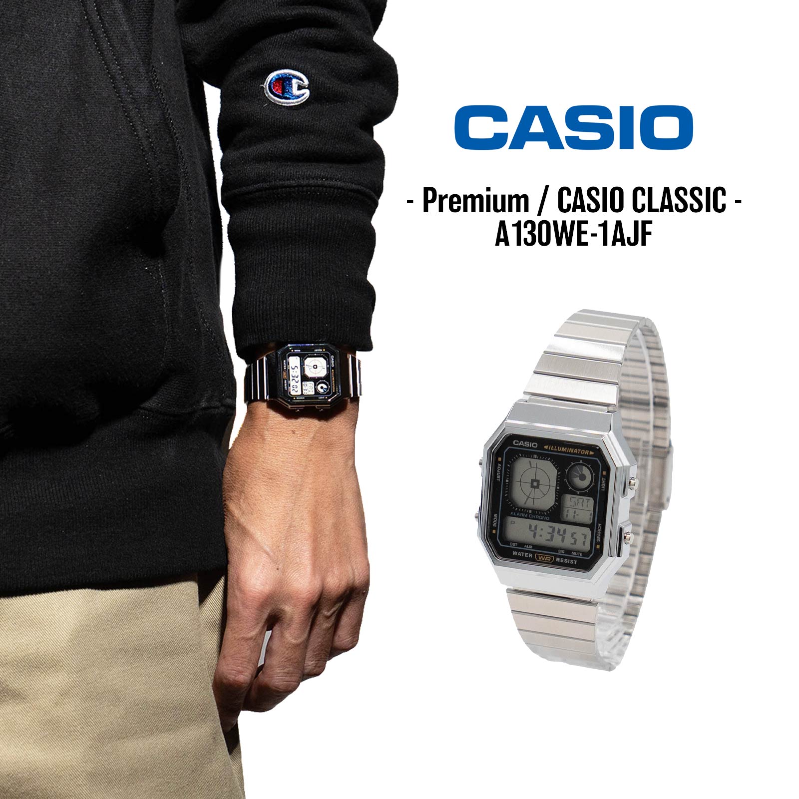 A1000DN-7JR CASIO CLASSIC チープカシオ CASIO CLASSIC】レトロ風味が良い感じ。A1000DN-7JRがTiCTACで先行販売