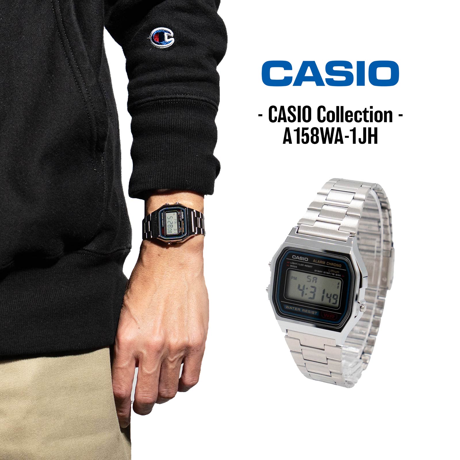 楽天市場】CASIO CLASSIC デジタル時計 シルバーカラー カシオ