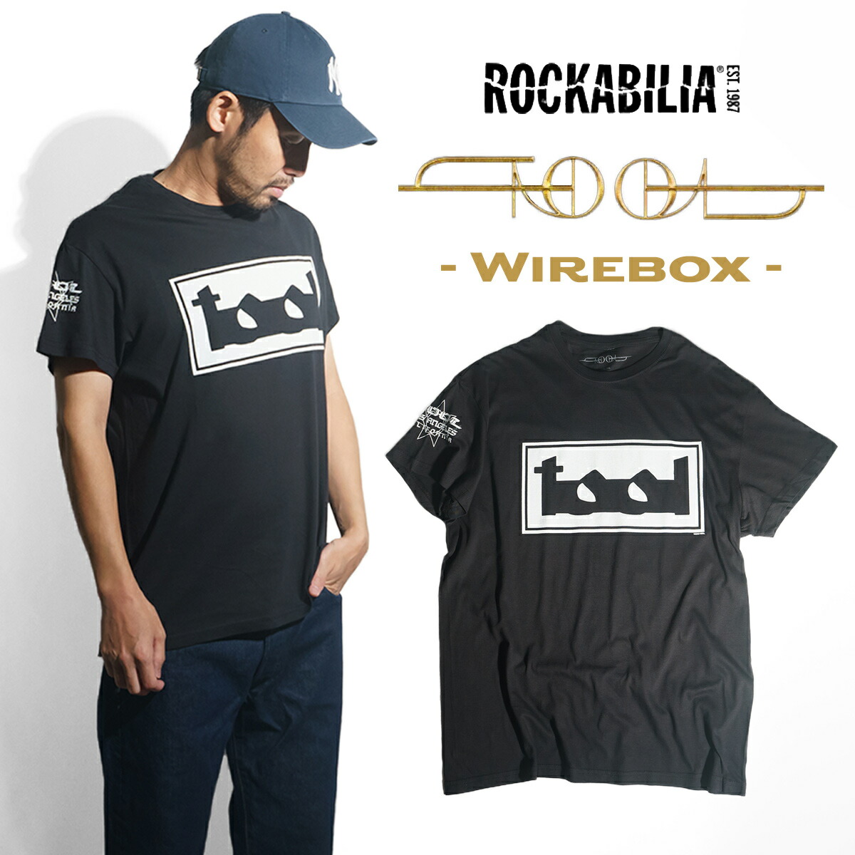 【楽天市場】【クーポン配布中】ロッカビリア ROCKABILIA バンドTシャツ トゥール ワイヤーボックス ｜ メンズ S-XXL バンドT ...