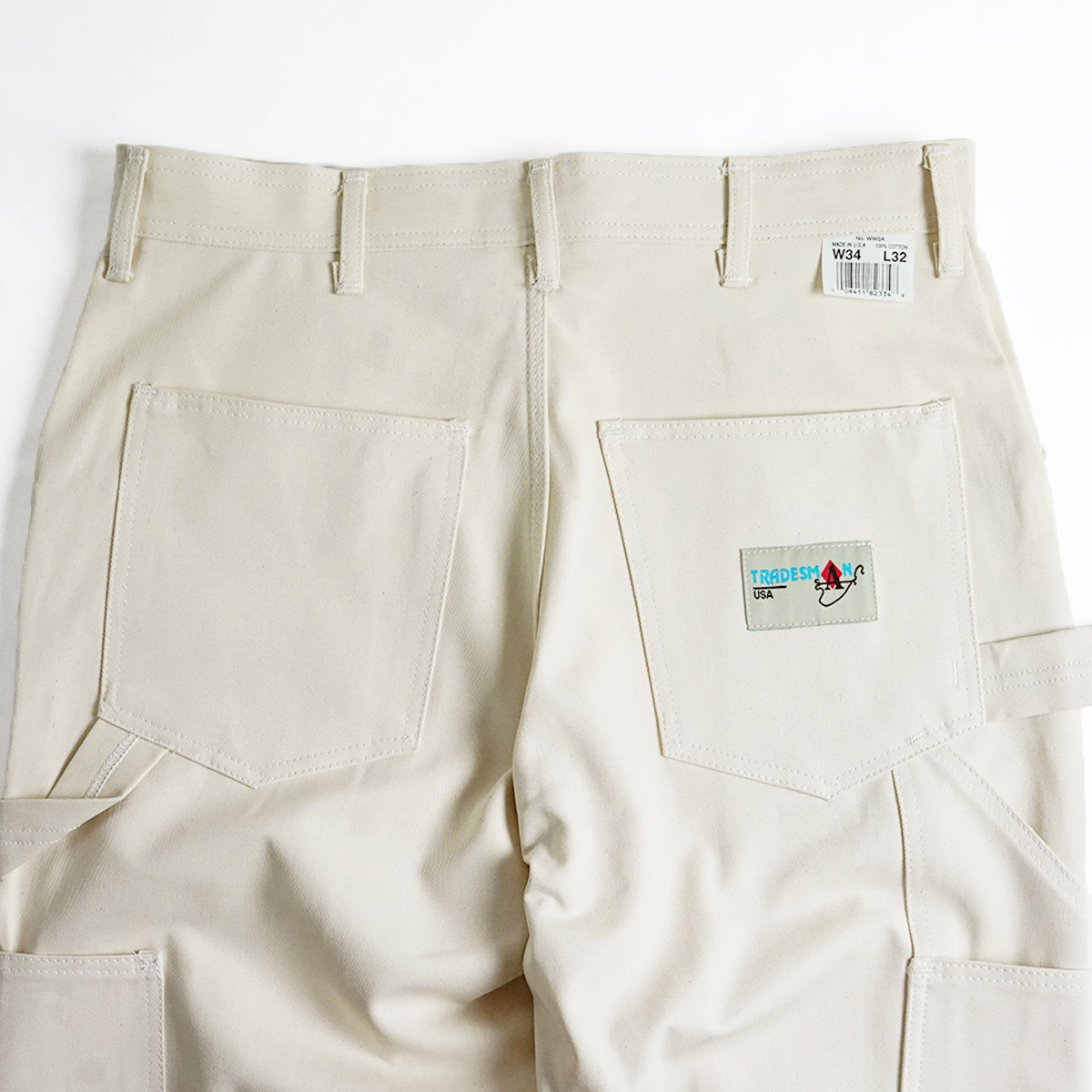 トレーズマン TRADESMAN シングルニーペインターパンツ ｜ ナチュラル 