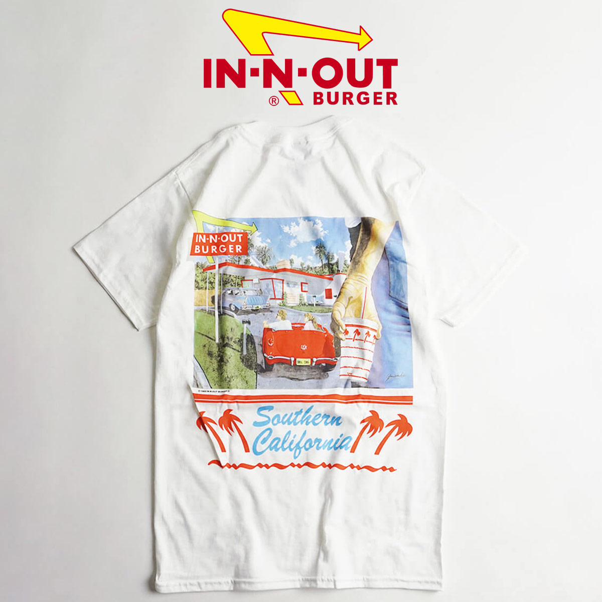 楽天市場 クーポン配布中 インアンドアウトバーガー 半袖 Tシャツ 1990 57 ベト ホワイト メンズ S Xxl In N Out Burger ご当地tシャツ 海外買い付け Jalana ジャラーナ