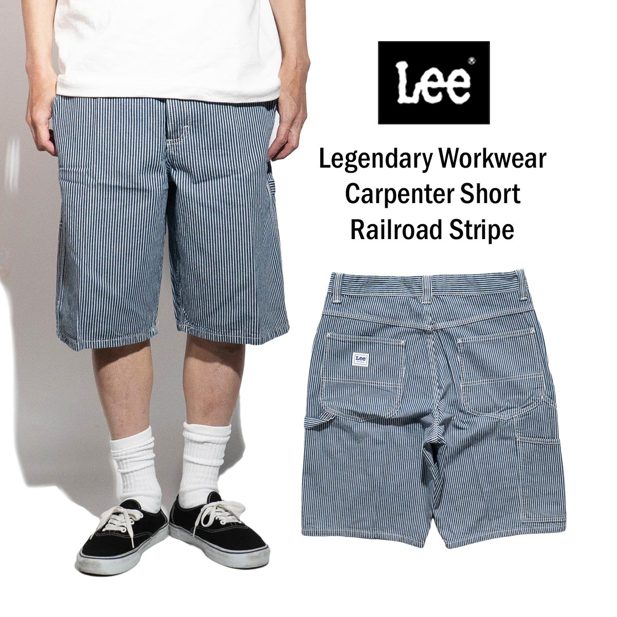 ★LEE★ ペインター ショートパンツ 古着–LEE デニム ペインター ショーツ – 【古着通販】Gleeful