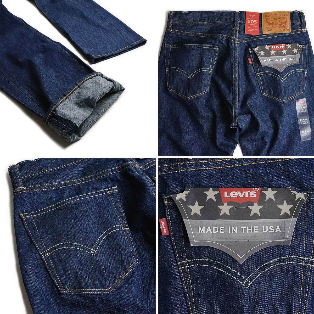 【楽天市場】リーバイス LEVI’S 505 MADE IN USA リンス (米国製 アメリカ製 LEVIS ワンウォッシュ コーンデニム ...