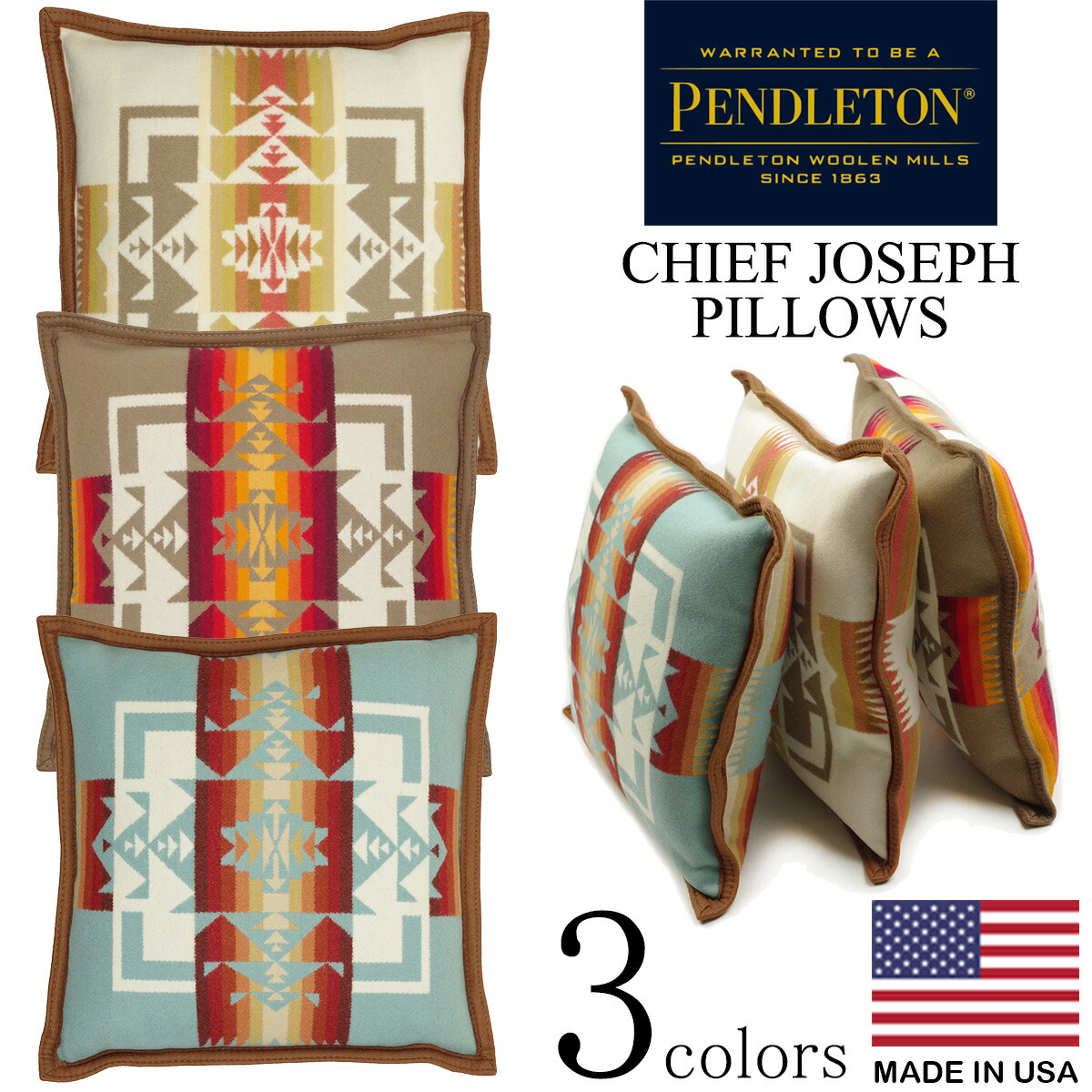 Jalana Pen Dalton Pendleton Chief Joseph Pillow Bandana