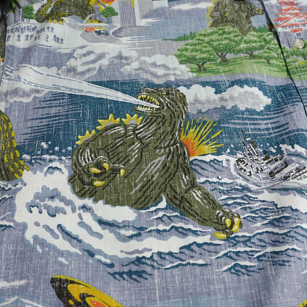 レインスプーナー × ゴジラ REYN SPOONER X GODZILLA 半袖