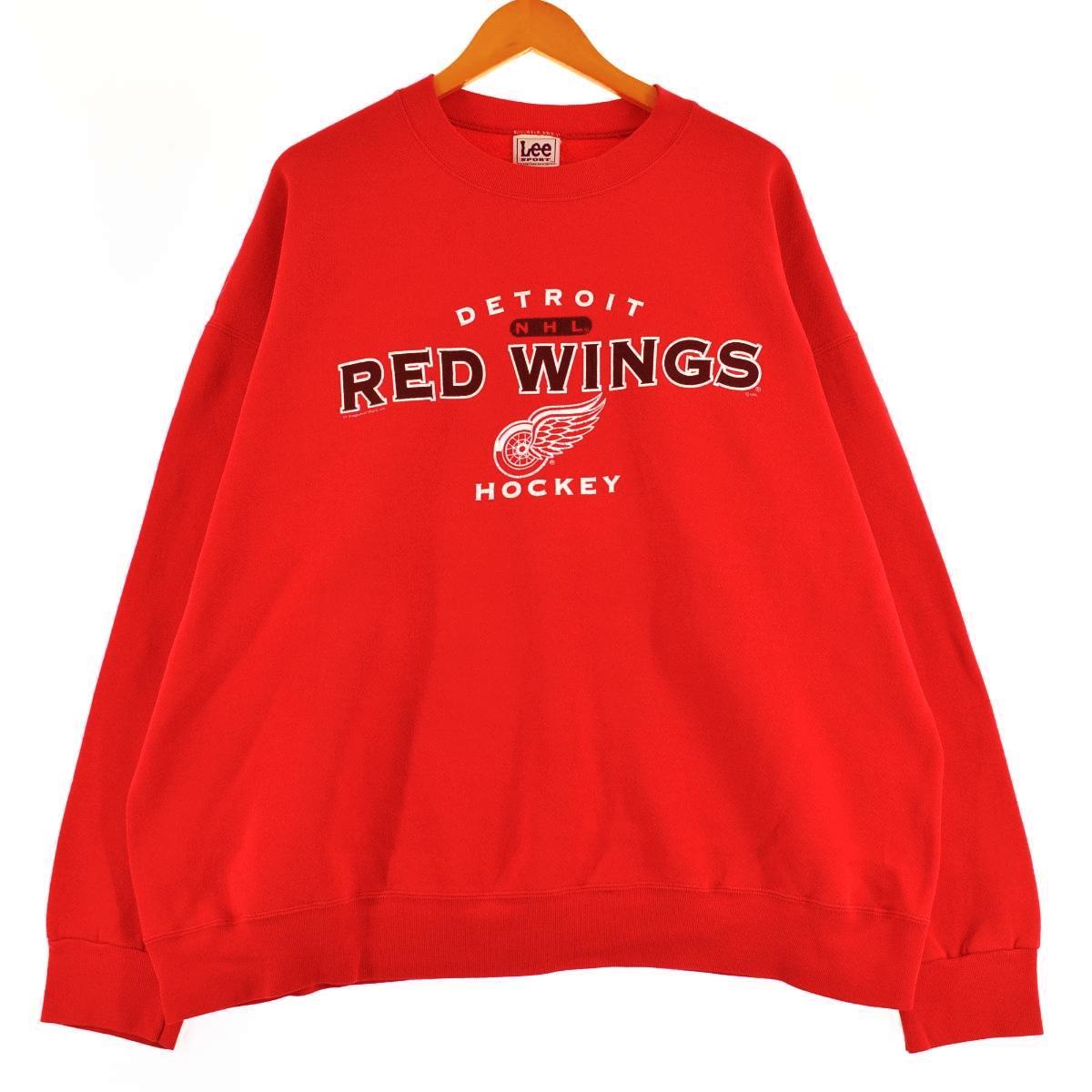【楽天市場】古着 NHL DETROIT RED WINGS デトロイトレッドウィングス プリントスウェットシャツ トレーナー メンズXXL