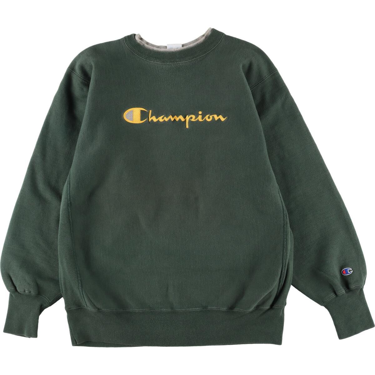 11688円 半額SALE☆ 古着 90年代 チャンピオン Champion リバースウィーブ 刺繍タグ ロゴスウェット トレーナー USA製  メンズXL ヴィンテージ eaa279992