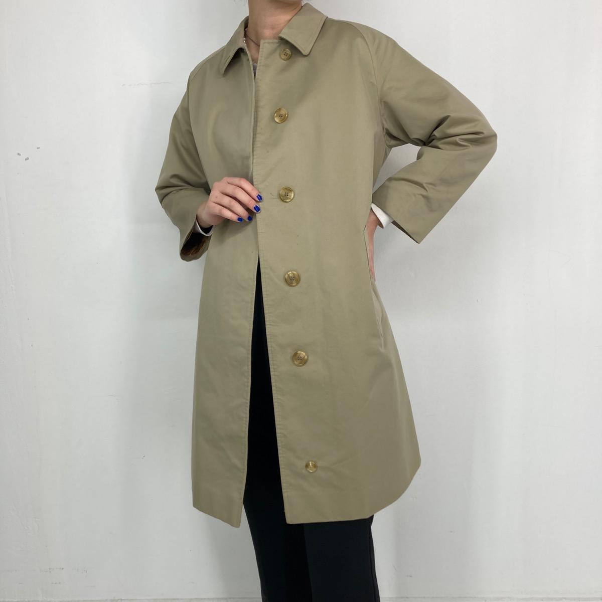 ふるさと割】 古着 バーバリー Burberry's 一枚袖 ステンカラーコート ...