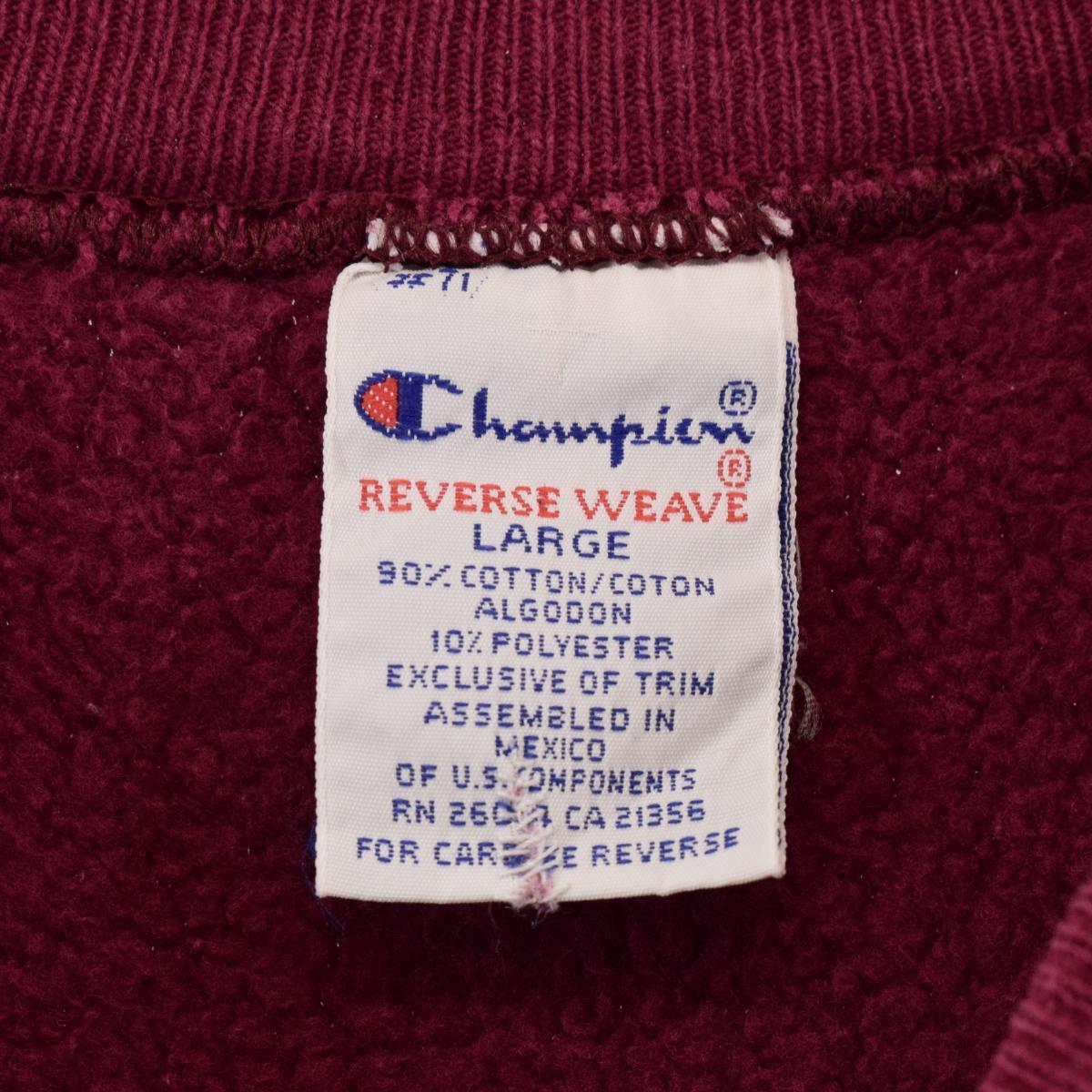 Champion 90年代刺繍タグ リバースウィーブ LARGE 正規激安 www