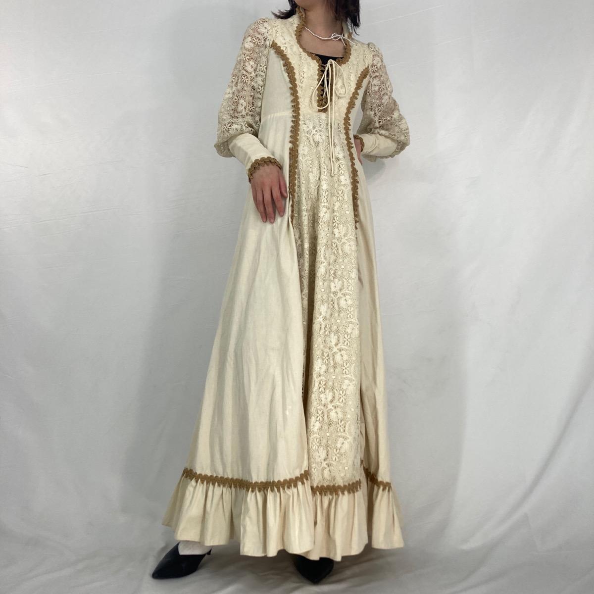 楽天市場】古着 70年代 ガンネサックス GUNNE SAX Jessica 総レース