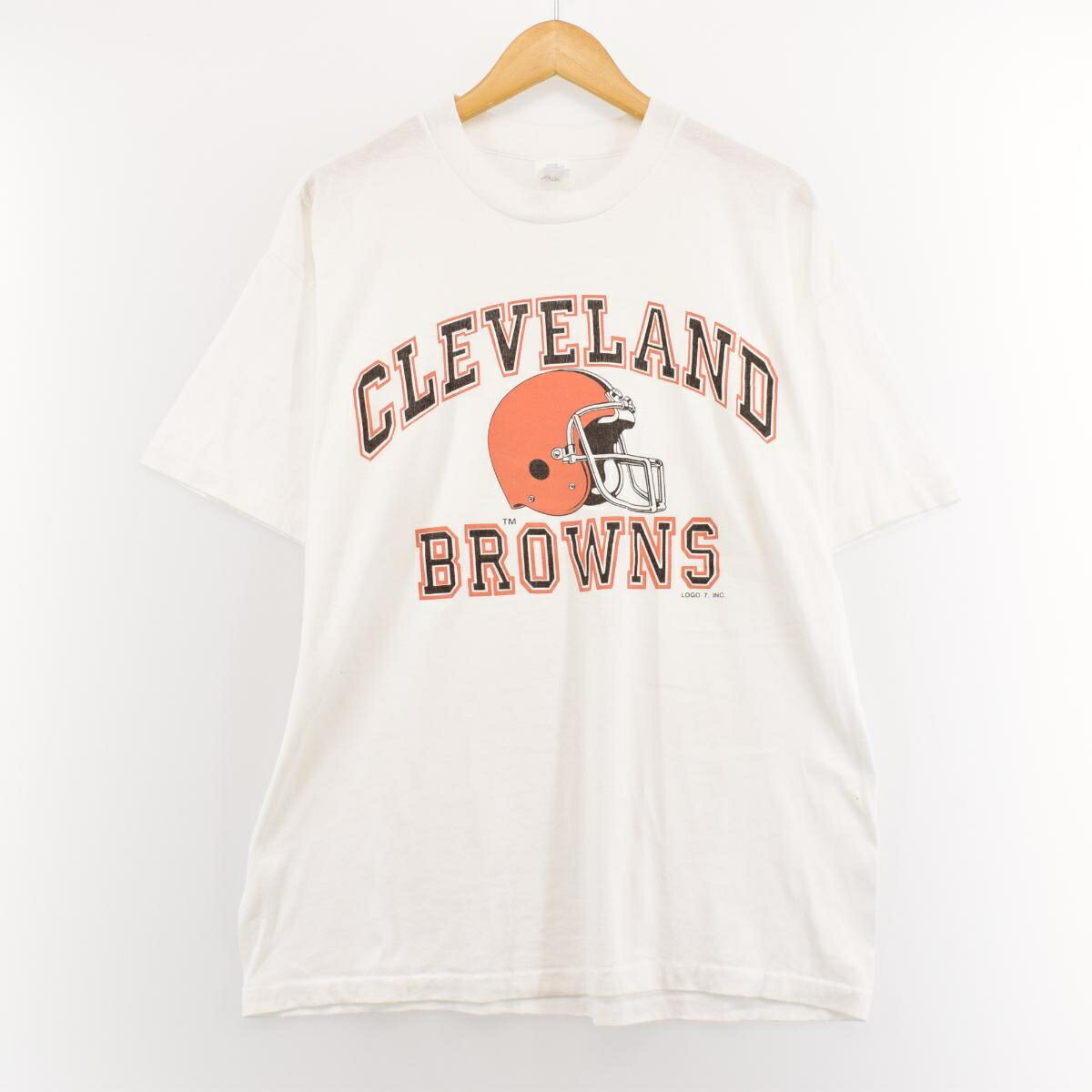 【楽天市場】古着 80'S LOGO7 NFL CLEVELAND BROWNS クリーブランドブラウンズ スポーツプリントTシャツ USA製