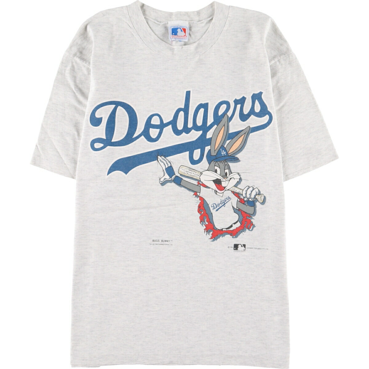 【Looney Tunes × MLB】オリジナル デザイン Tシャツ ドロップ ショルダー ビッグシルエット ユニセックス キャラクター