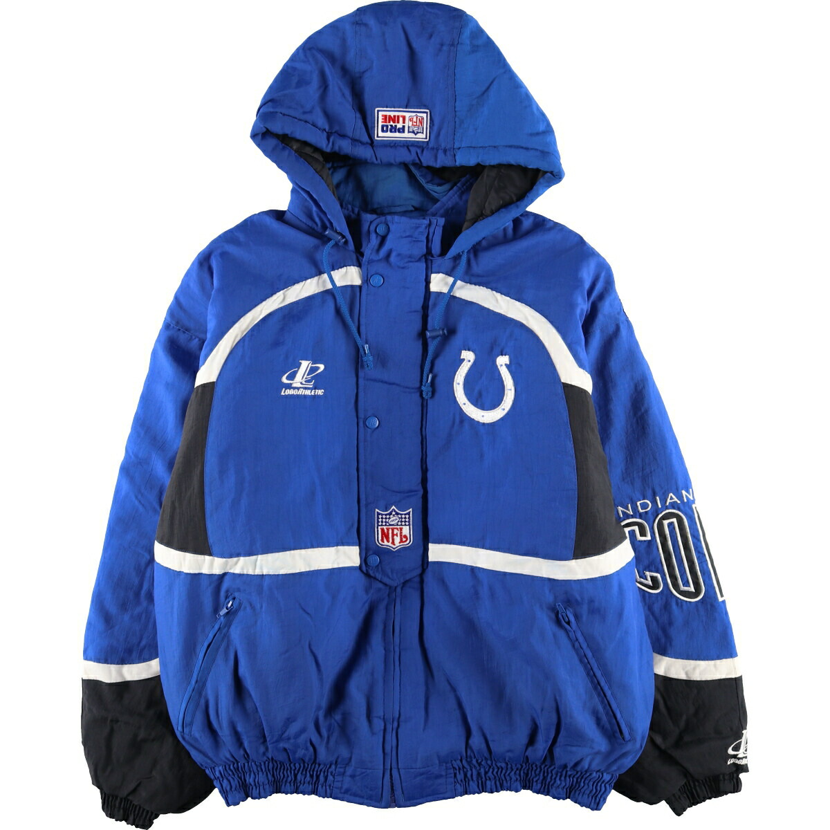 【楽天市場】古着 LOGO ATHLETIC NFL INDIANAPOLIS COLTS インディアナポリスコルツ バックワッペン 中綿