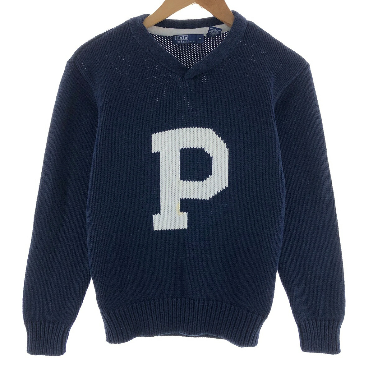 古着 ラルフローレン Ralph Lauren POLO by Ralph Lauren Vネック コットンニットセーター メンズS相当 /eaa380247 【中古】 【250428】 【ADEL/アデル】 【SS2603_10】