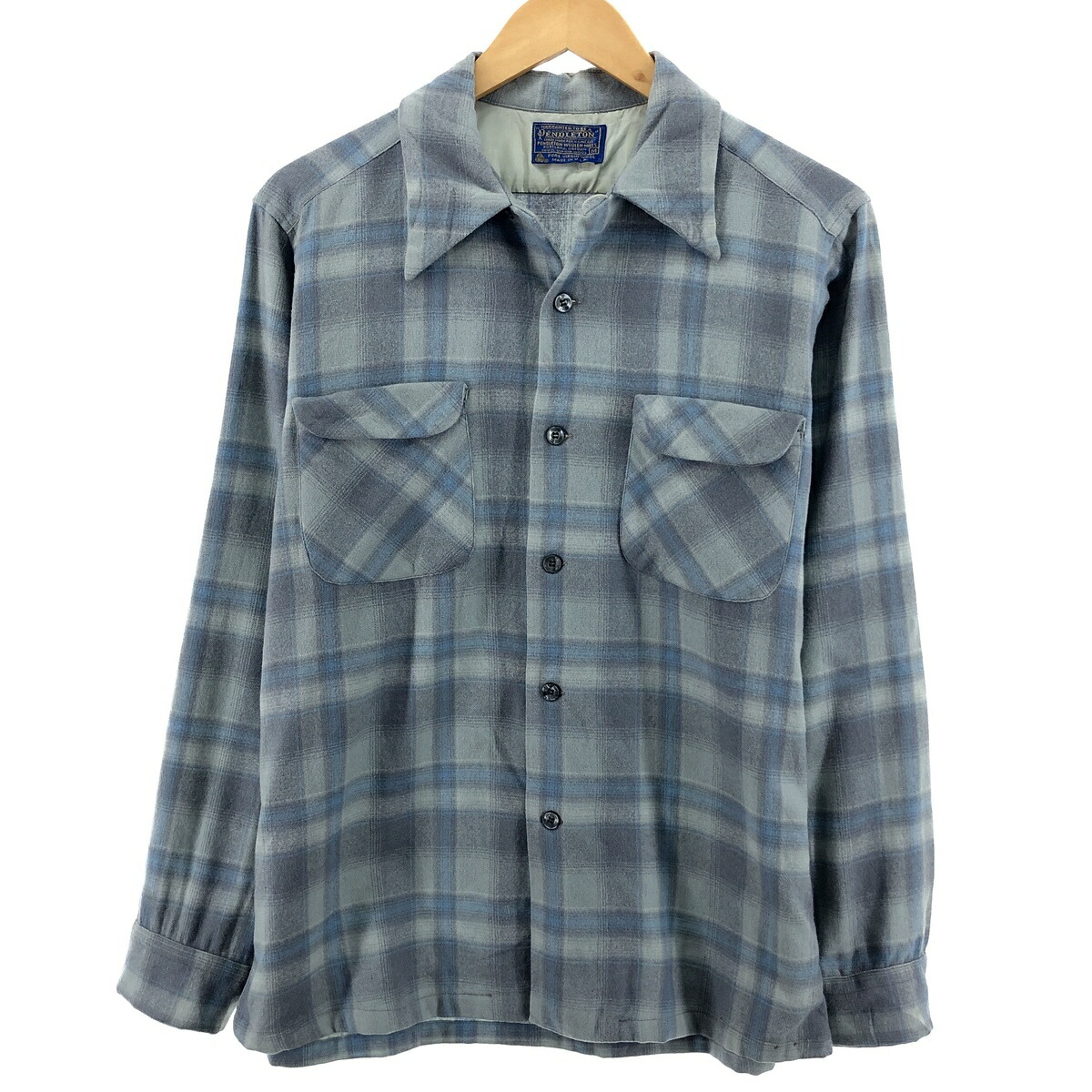 【楽天市場】古着 70年代 ペンドルトン PENDLETON ボードシャツ チェック柄 ウールボックスシャツ USA製 メンズL ヴィンテージ