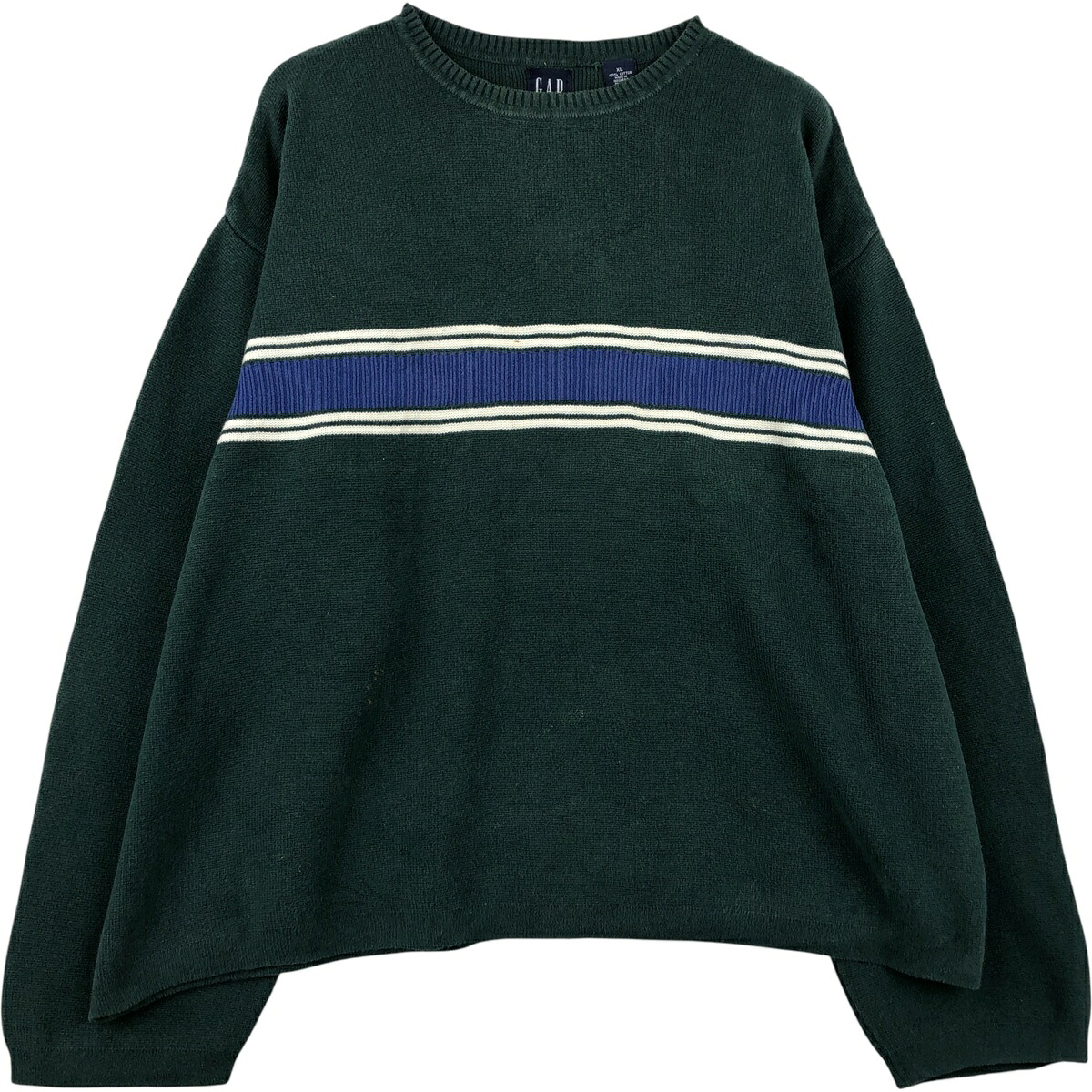 古着 90'S ギャップ GAP オールドギャップ コットンニットセーター メンズXL相当 ヴィンテージ /eaa399344 【中古】 【260220】 【SS2606_10】｜古着屋JAM