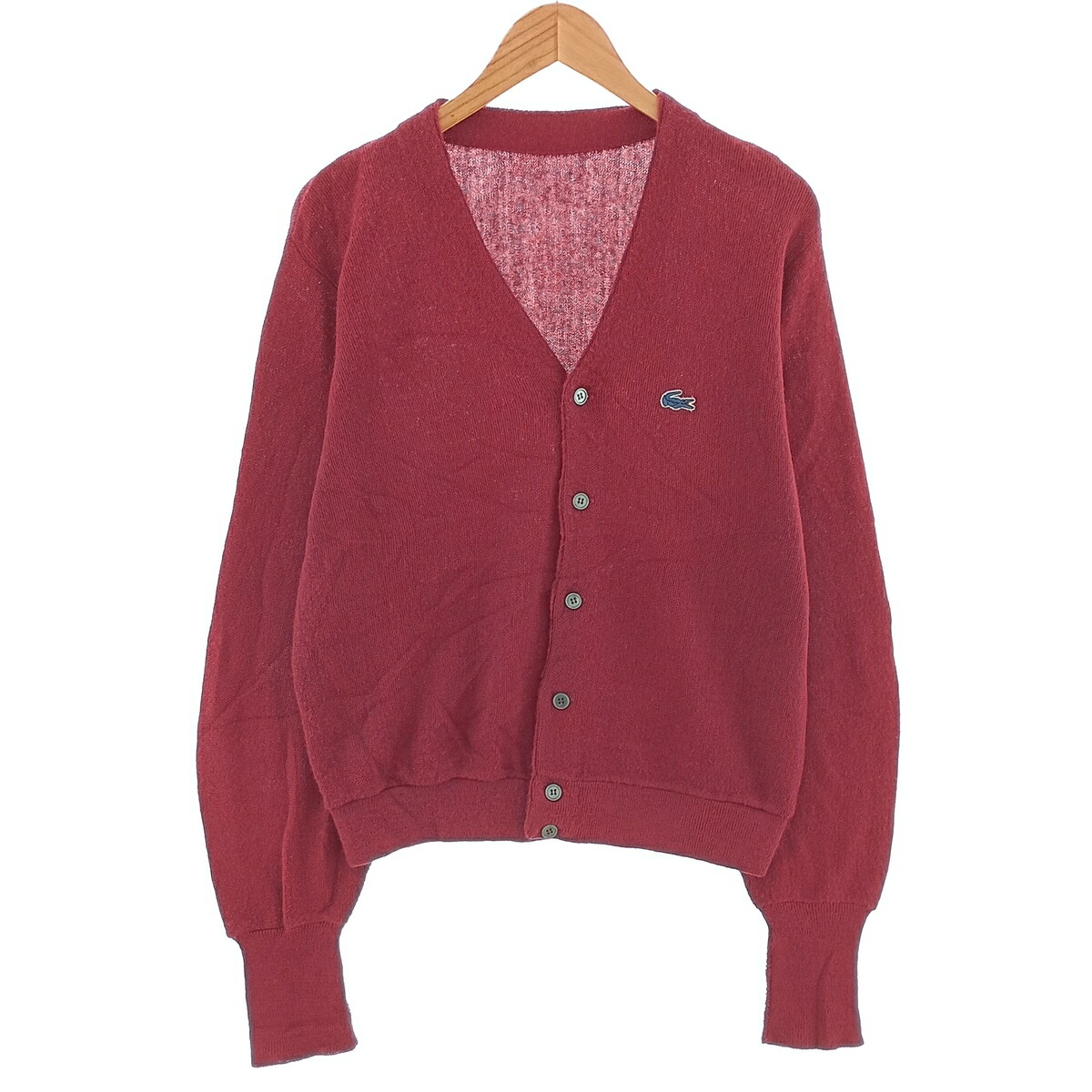 古着 80'S ラコステ LACOSTE アクリルニットカーディガン メンズM相当 ヴィンテージ /eaa402777 【中古】 【250209】 【SS2603_50】 7,568円