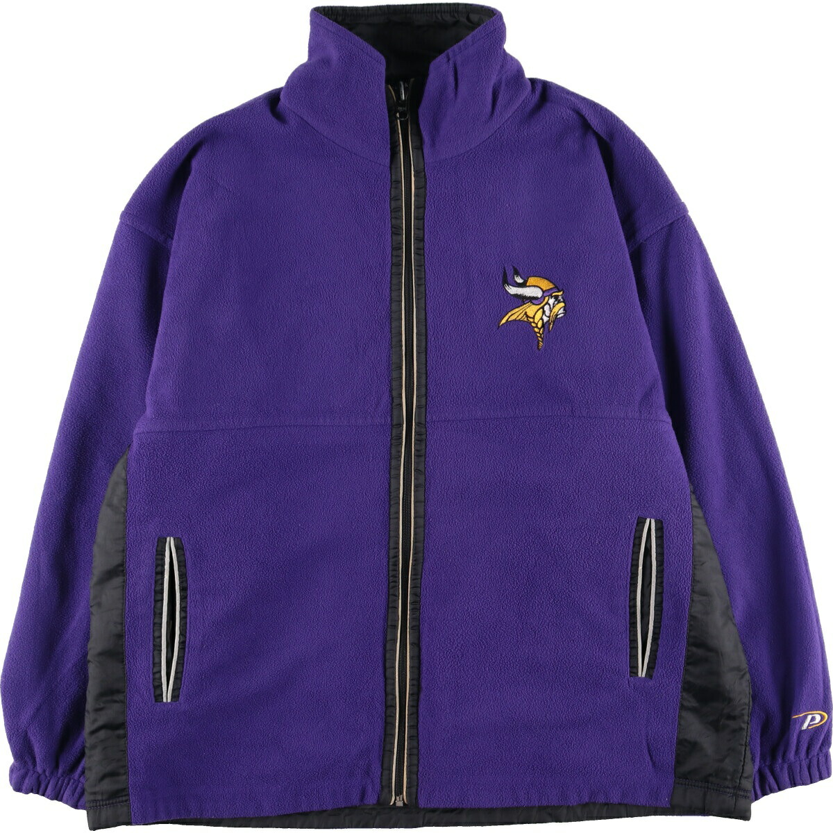 古着 Pro player NFL MINNESOTA VIKINGS ミネソタバイキングス リバーシブル ナイロンxフリースジャケット メンズL相当 /eaa414857 【中古】 【251120】 【SS2603_10】 パープル系 春秋冬
