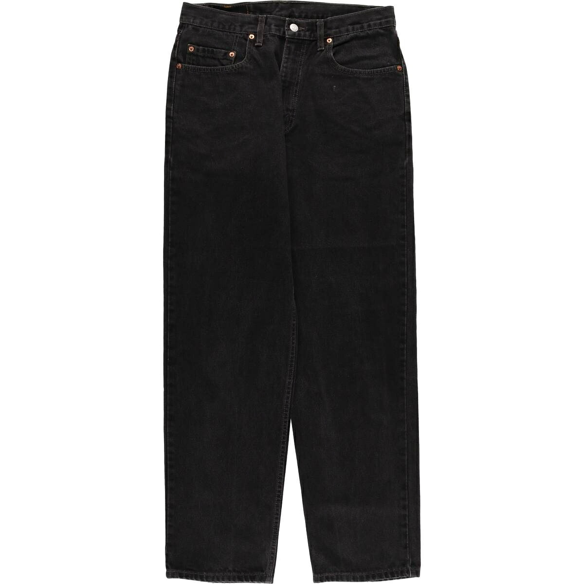 古着 90'S リーバイス Levi's 550 RELAXED FIT ブラックデニム テーパードデニムパンツ カナダ製 メンズw34相当 ヴィンテージ /eaa419035 【中古】 【250929】 【ss2601_10】