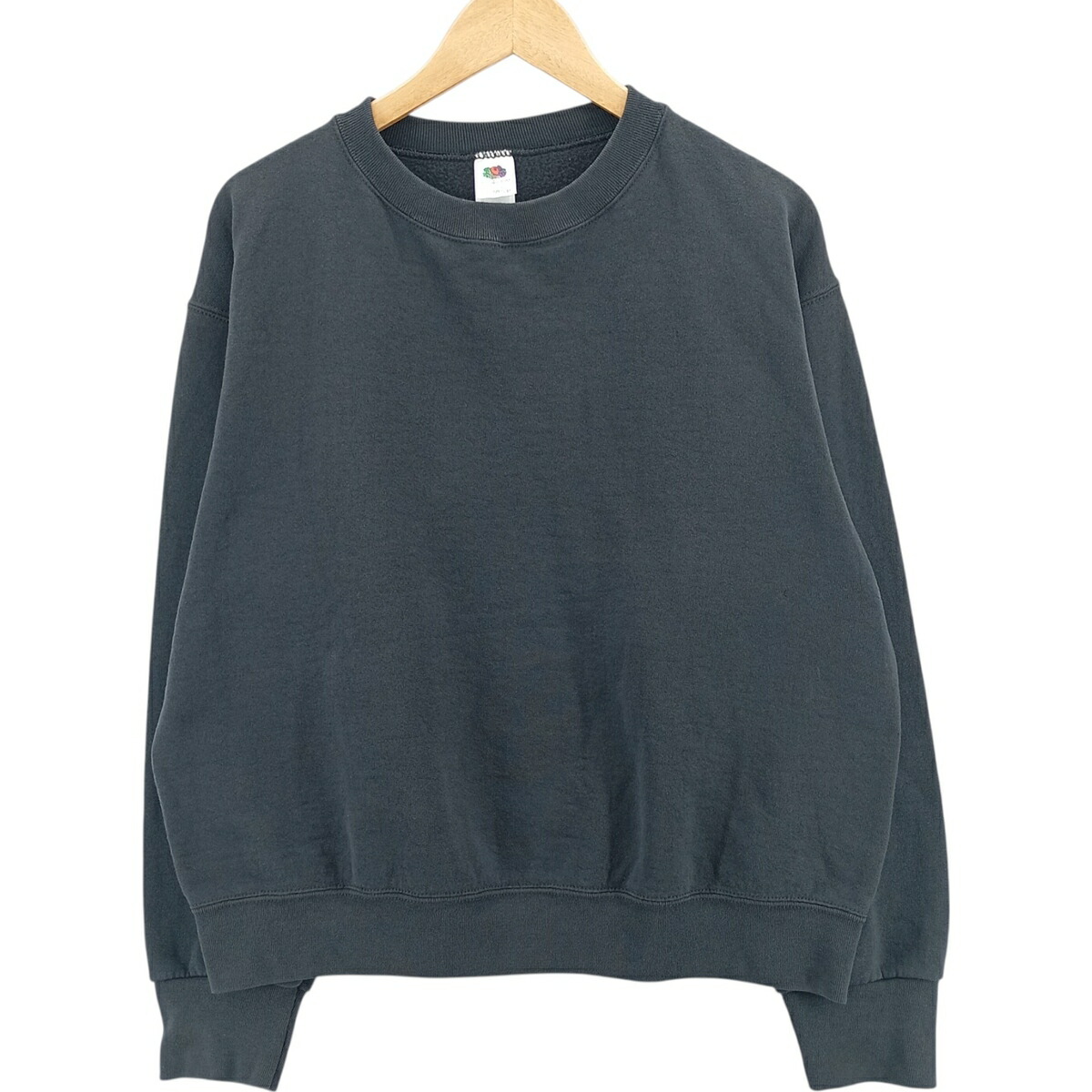 古着 フルーツオブザルーム FRUIT OF THE LOOM EASY TO WEAR 無地 ブランクスウェットシャツ トレーナー メンズL相当 /eaa419182 【中古】 【260118】 【SS2603_30】 ブラック系 春夏秋冬