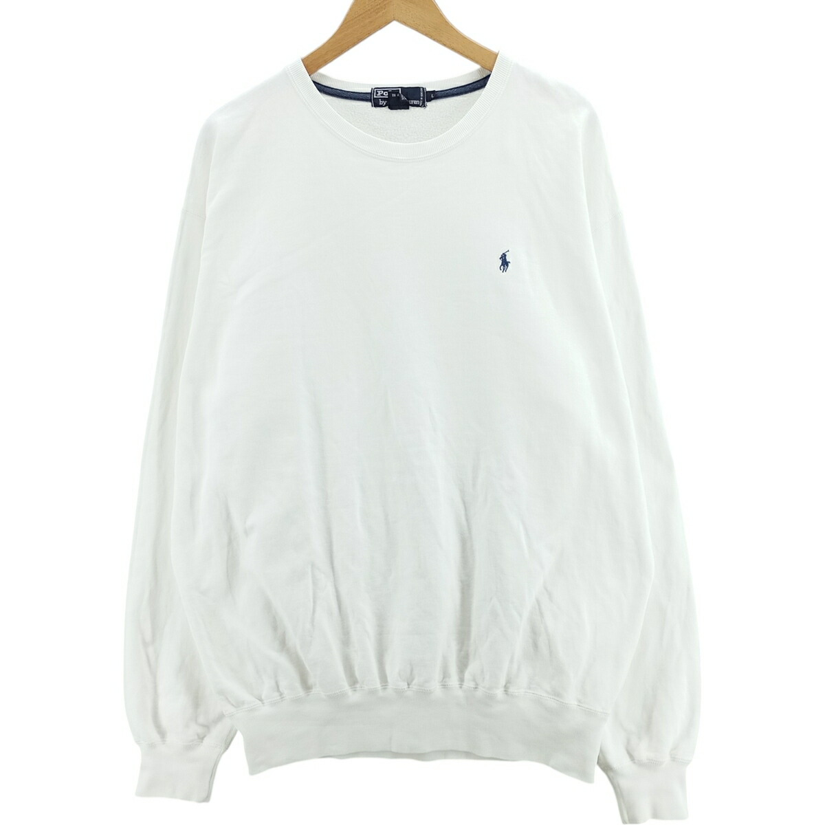 古着 ラルフローレン Ralph Lauren POLO by Ralph Lauren ワンポイントロゴスウェットシャツ トレーナー メンズL相当 /eaa419446 【中古】 【251031】 【SS2603_10】 ホワイト系 春夏秋冬
