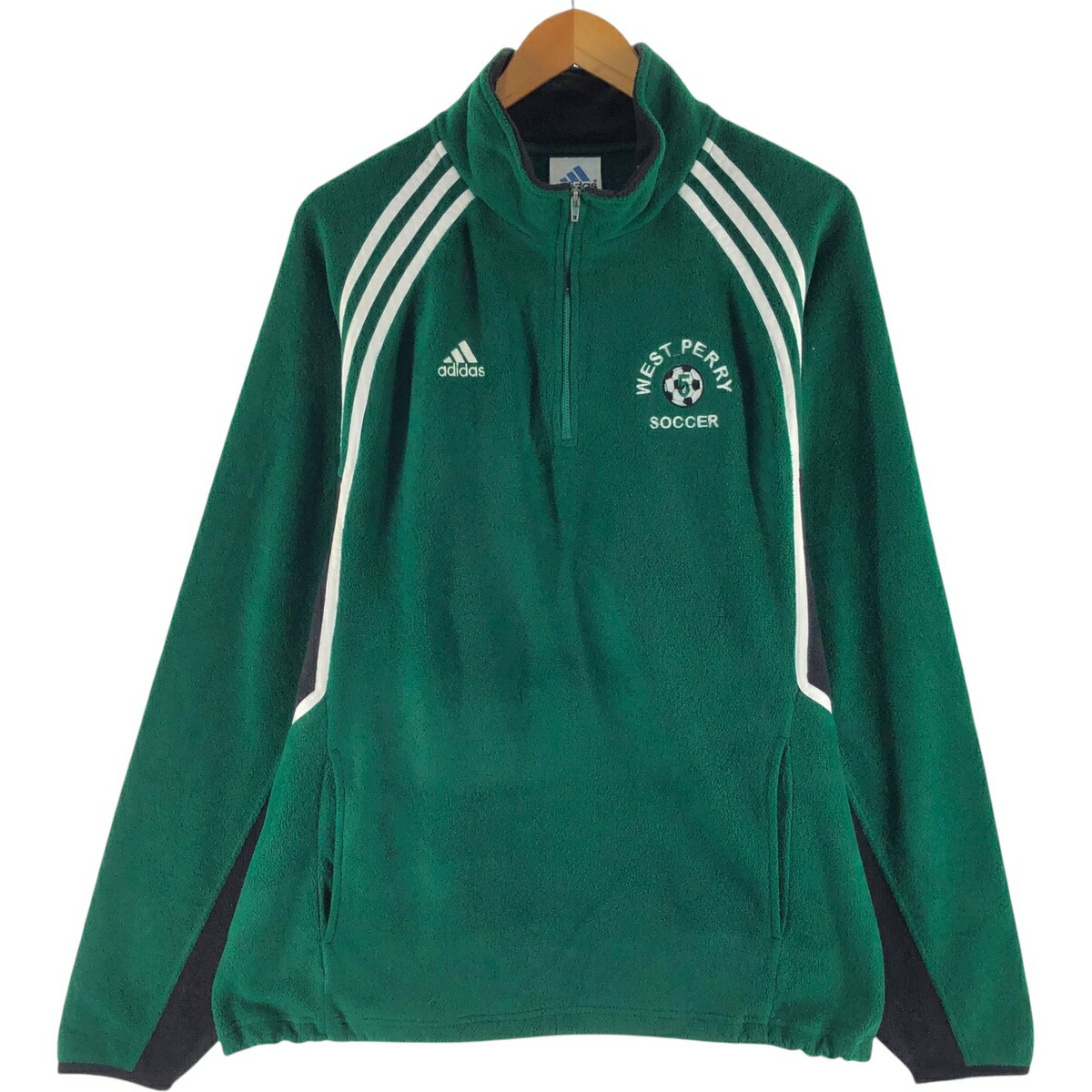 古着 00'S アディダス adidas ハーフジップ フリースプルオーバー メンズM相当 /eaa449414 【中古】 【250307】 【SS2603_30】