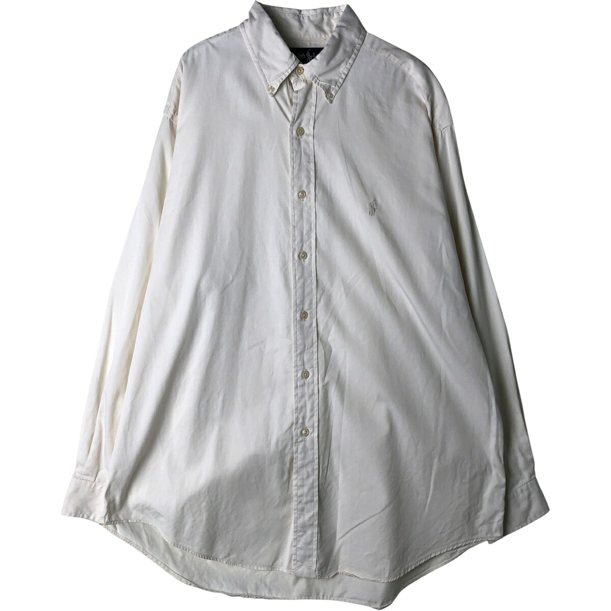 古着 ラルフローレン Ralph Lauren YARMOUTH 長袖 ボタンダウンシャツ メンズL相当 /eaa458006 【中古】 【260202】 【NH-2508】 ホワイト系 春夏秋冬
