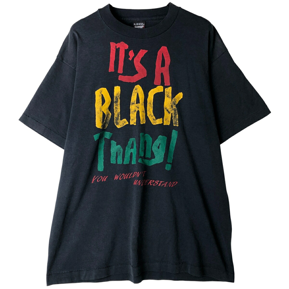 古着 90'S スクリーンスターズ SCREEN STARS メッセージプリントTシャツ USA製 メンズXL相当 ヴィンテージ /eaa458110 【中古】 【260204】 春夏秋