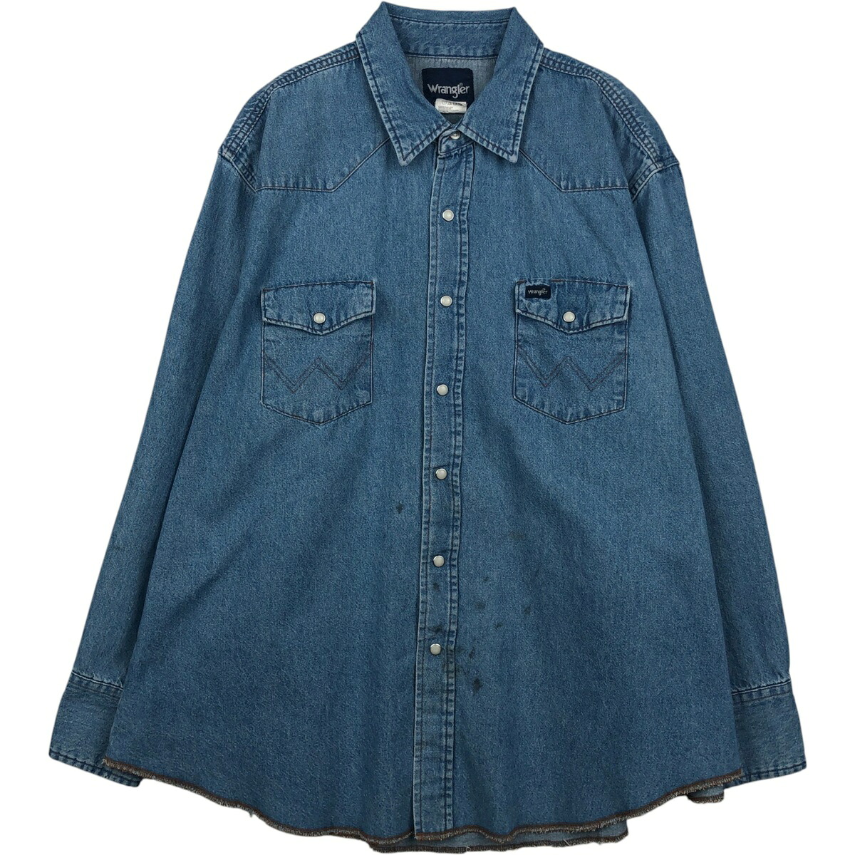 古着 90'S ラングラー Wrangler 長袖 デニムウエスタンシャツ メンズXXL相当 ヴィンテージ /eaa458283 【中古】 【260419】｜古着屋JAM