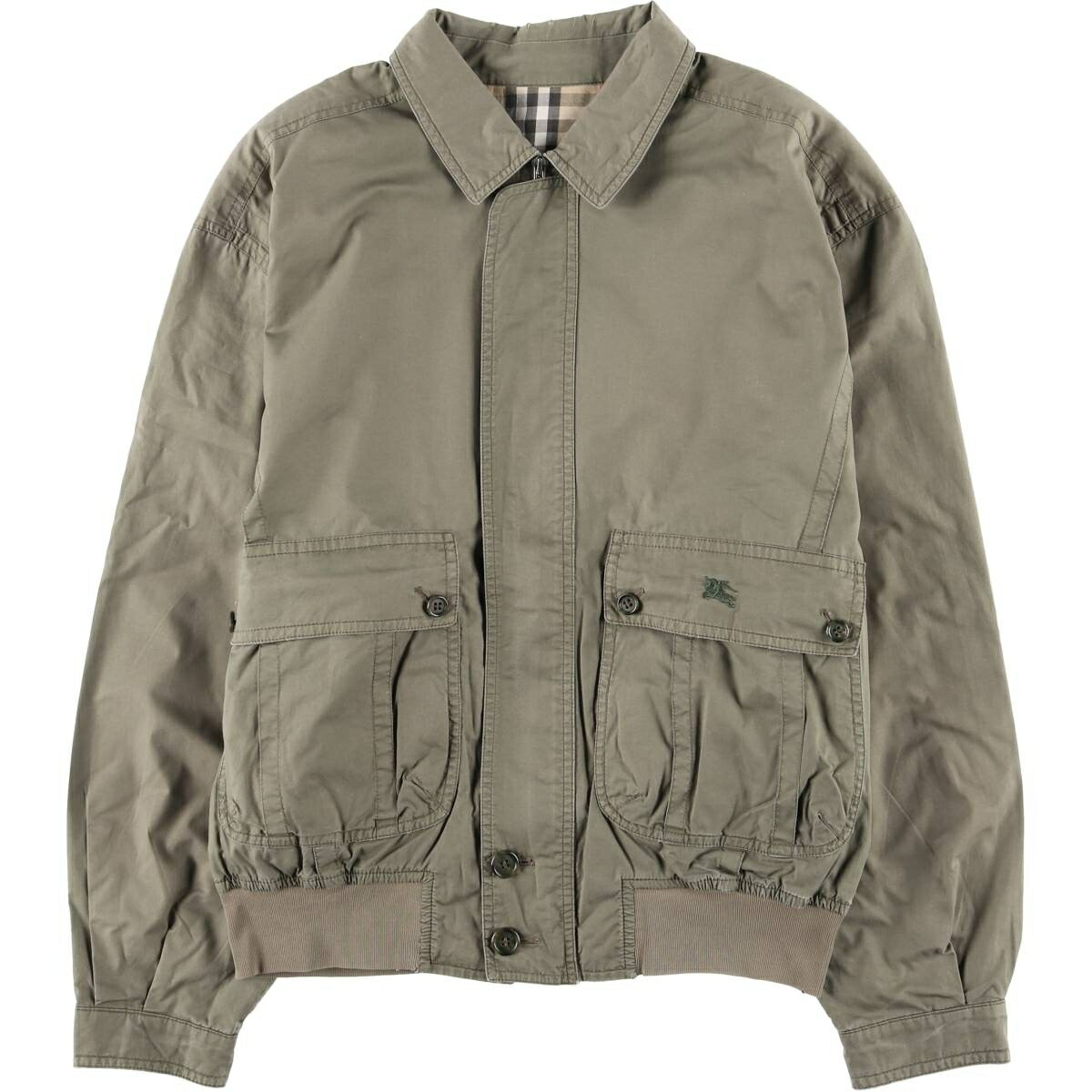 古着 バーバリー Burberry's 襟付き コットンブルゾン スペイン製 メンズL相当 /eaa458535 【中古】 【260209】 カーキ系 春秋冬