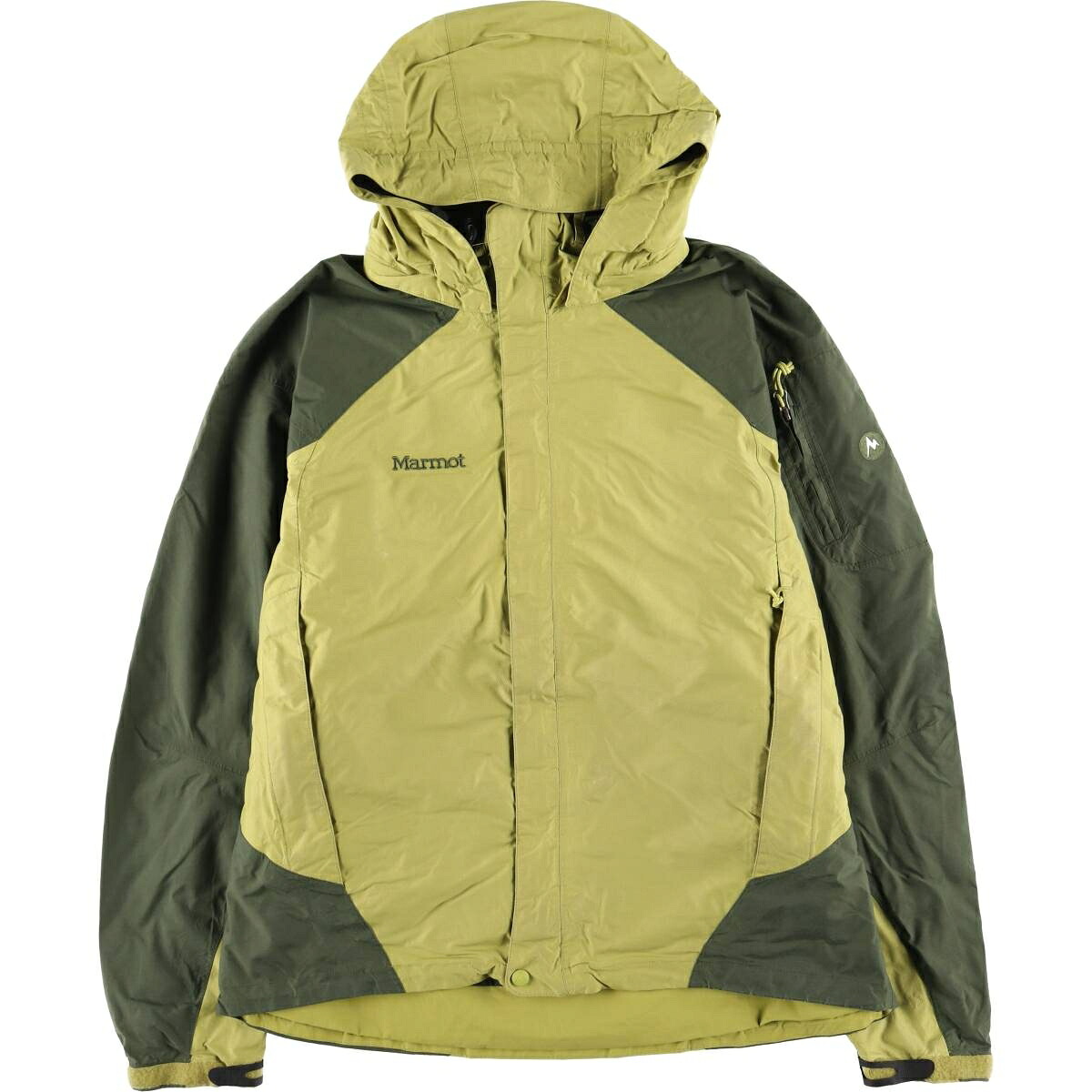 古着 マーモット Marmot マウンテンパーカー シェルジャケット メンズL相当 /eaa458538 【中古】 【260209】 グリーン系 春秋冬