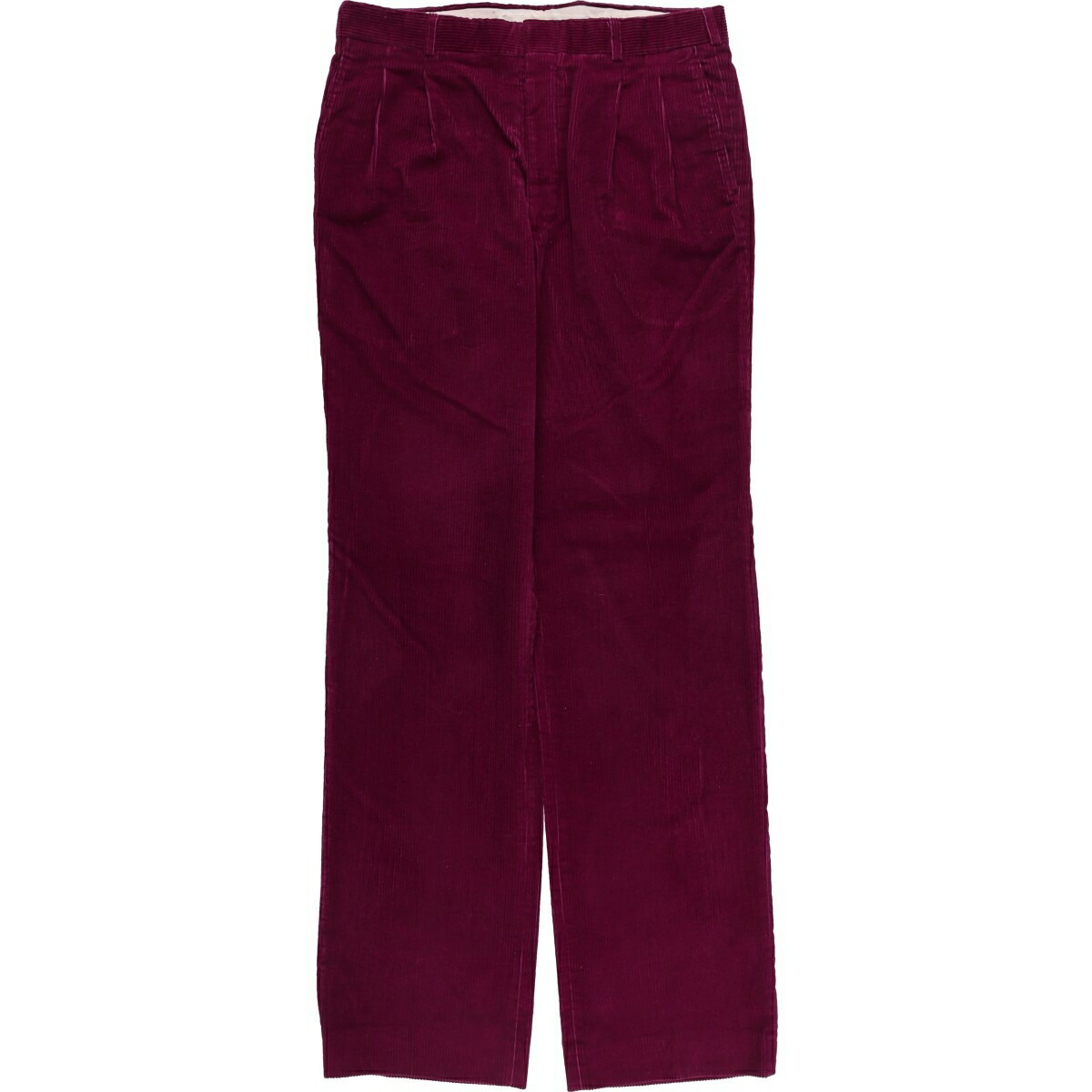 古着 80~90'S ランズエンド LANDS'END ツータック コーデュロイパンツ USA製 メンズw34相当 ヴィンテージ /eaa458662 【中古】 【260206】 【GR-NV】 パープル系 春夏秋冬