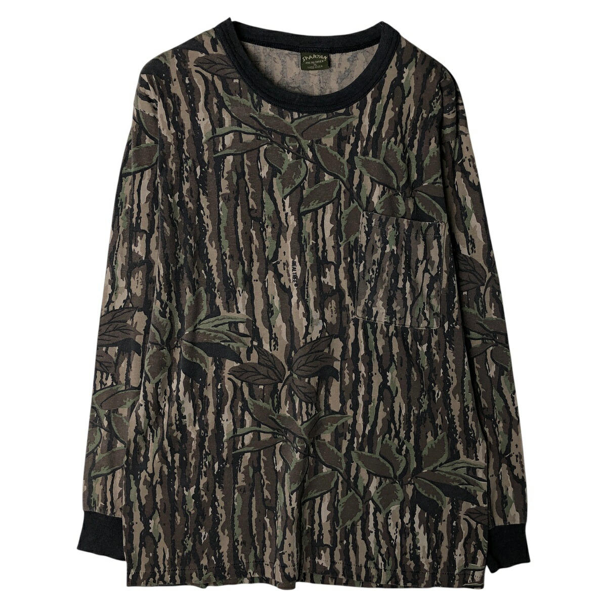 古着 SPARTAN REALTREE 迷彩柄 リアルツリーカモ ロングTシャツ ロンT USA製 メンズXL相当 /eaa458840 【中古】 【260207】 カーキ系 春夏秋