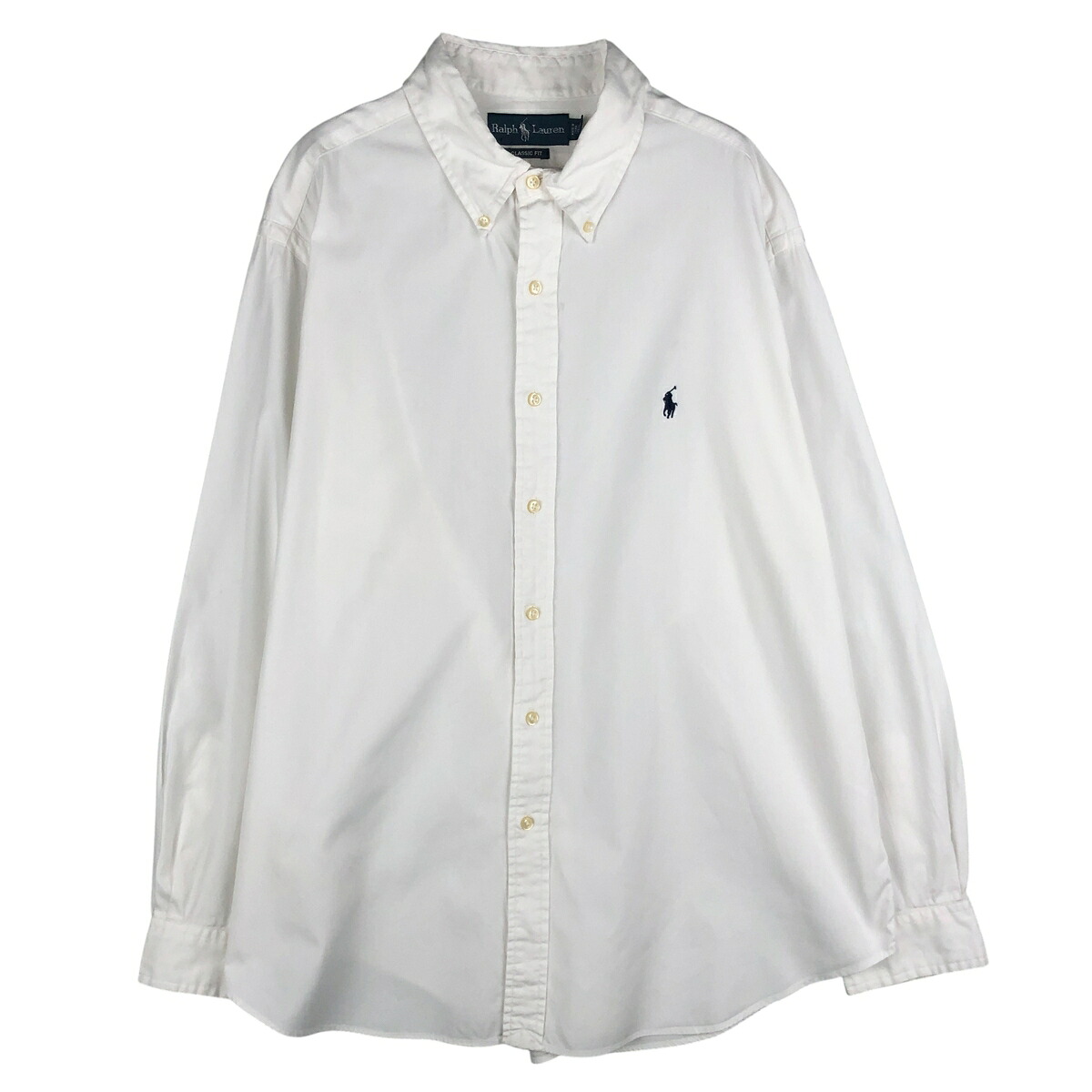 古着 ラルフローレン Ralph Lauren CLASSIC FIT クラシックフィット 長袖 ボタンダウンシャツ メンズXXXL相当 /eaa458875 【中古】 【260209】 ホワイト系 春夏秋冬