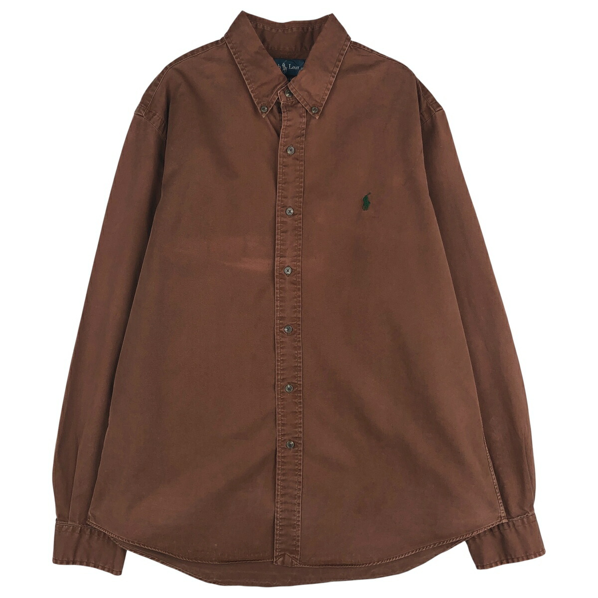 古着 ラルフローレン Ralph Lauren CUSTOM FIT 長袖 ボタンダウンシャツ メンズL相当 /eaa458991 【中古】 【260209】 ブラウン系 春夏秋冬