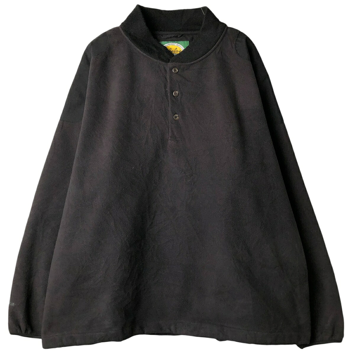 古着 90~00'S カベラス Cabelas ハーフボタン フリースプルオーバー メンズXL相当 /eaa459052 【中古】 【260130】 【NH-2508】 ブラック系 春秋冬