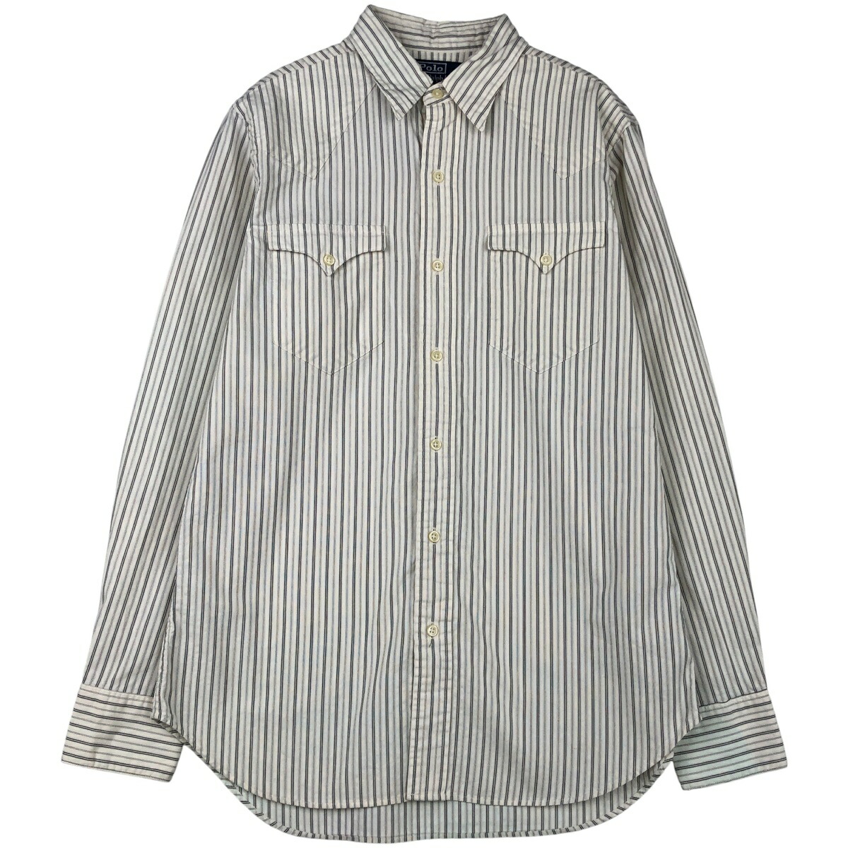 古着 ラルフローレン Ralph Lauren POLO by Ralph Lauren CLASSIC WESTERN マルチストライプ 長袖 ウエスタンシャツ メンズS相当 /eaa459077 【中古】 【260201】 【DL2603-RL】 【NH-2508】 【ADEL/アデル】 ホワイト系 春夏秋冬 7,392円